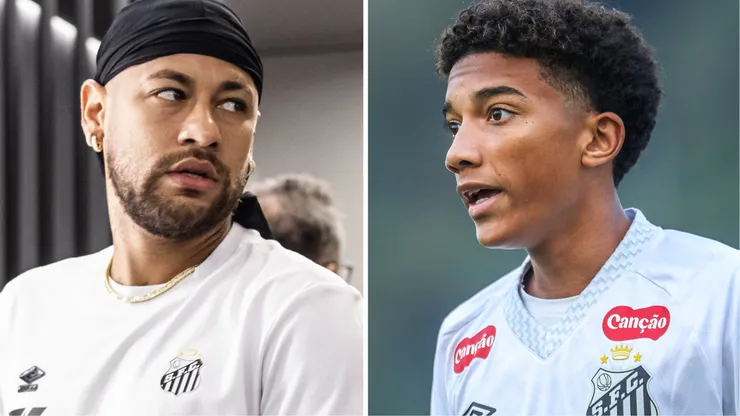 Neymar e Robinho Jr. uma nova parceria nasce na Vila Belmiro -