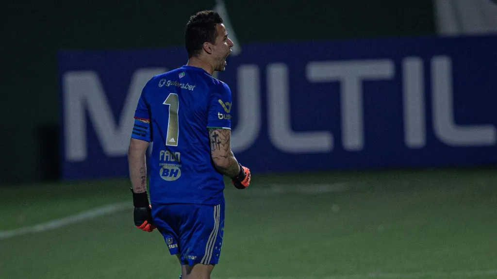 Fábio pelo Cruzeiro em 2021. Foto: Heber Gomes/AGIF