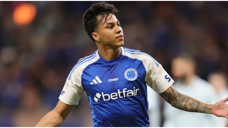 Kaio Jorge comemora gol marcado pelo Cruzeiro. Foto: Gilson Lobo/AGIF/Sipa USA