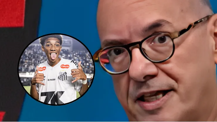 Lédio Carmona analisa estreia de Robinho Jr. Fotos: Reprodução/Youtube e Raul Baretta/ Flickr Santos FC.