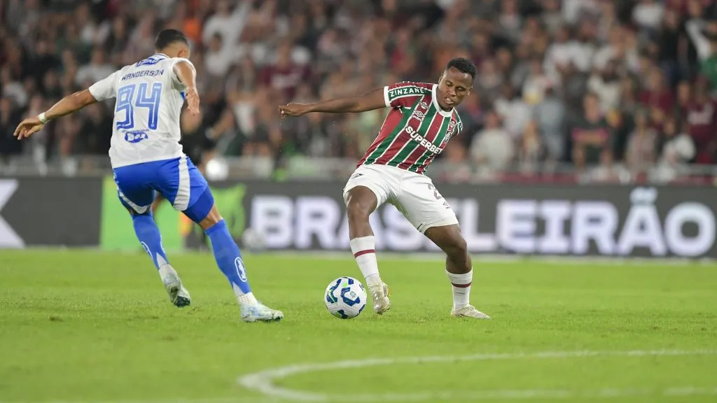 Arias em seu último jogo pelo Fluminense. Foto: Thiago Ribeiro/AGIF
