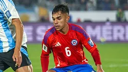 Vicente Pizarro pela seleção do Chile. Foto: Marcelo Hernandez/Getty Images