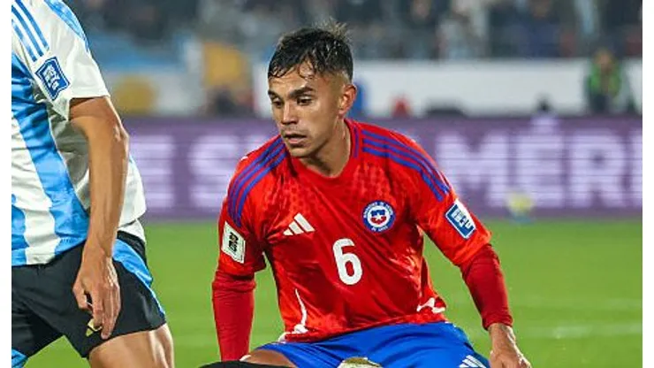 Vicente Pizarro pela seleção do Chile. Foto: Marcelo Hernandez/Getty Images
