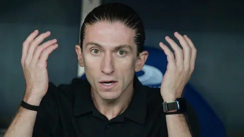 Filipe Luis tecnico do Flamengo durante partida contra o Botafogo no estadio Maracana pelo campeonato Brasileiro A 2025. Foto: Thiago Ribeiro/AGIF