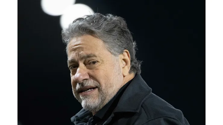 Presidente do Sao Paulo, Julio Casares, no estadio Cicero De Souza Marques para partida entre Bragantino e Sao Paulo pelo campeonato Brasileiro A 2025. Foto: Joisel Amaral/AGIF