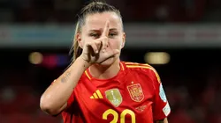 BERN, SWITZERLAND - JULY 18: Claudia Pina of Spain celebrates scoring her team's second goal during the UEFA Women's EURO 2025 Quarter-Final match between Spain v Switzerland at Stadion Wankdorf on July 18, 2025 in Bern, Switzerland. (Photo by Alexander Hassenstein/Getty Images)