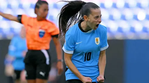Jogadora uruguaia. Foto: Divulgação/Copa América