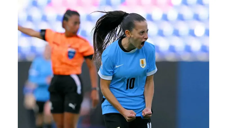 Jogadora uruguaia. Foto: Divulgação/Copa América