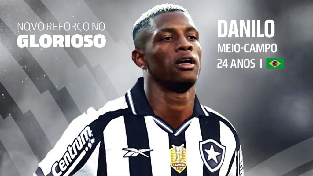 Danilo anunciado no Botafogo - Foto: X oficial do Botafogo