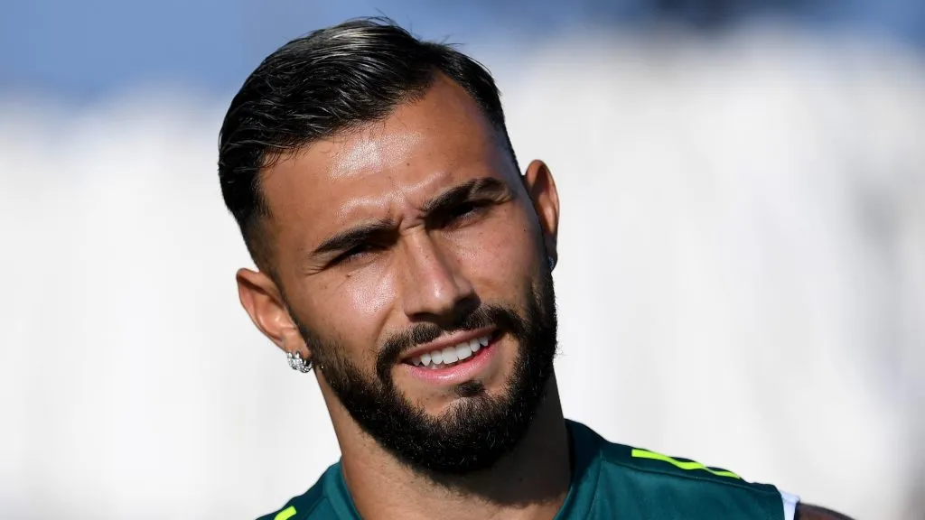 Castellanos durante treinamento da pré-temporada da Lazio.