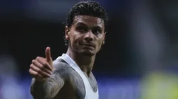 Richard Ríos após partida entre Palmeiras e Cerro Porteño-PAR, no Allianz Parque, pela Libertadores.