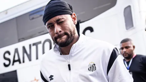 Neymar antes de partida entre Mirassol e Santos, no Estádio Maião, pelo Brasileirão. Foto: Raul Baretta/SFC
