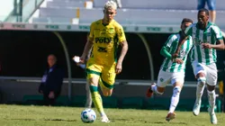 Cristian explica comemoração à la Neymar em vitória do Mirassol sobre o Santos. Foto: Luiz Erbes/AGIF