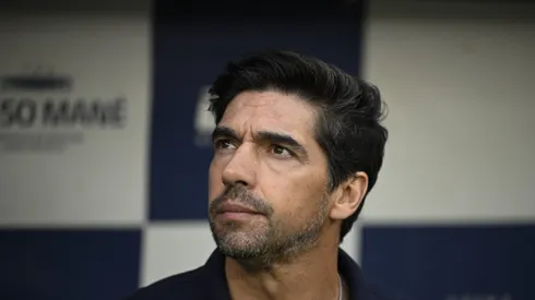 Abel Ferreira técnico do Palmeiras durante partida contra o Agua Santa no estadio Mane Garrincha pelo campeonato Paulista 2025. Foto: Mateus Bonomi/AGIF