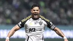 Hulk jogador do Atletico-MG comemora seu gol durante partida contra o Palmeiras no estadio Arena Allianz Parque pelo campeonato Brasileiro A 2025. Foto: Marcello Zambrana/AGIF