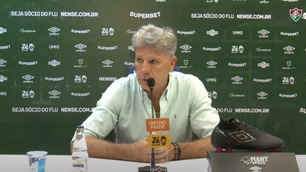 Renato Gaucho, em coletiva do Fluminense