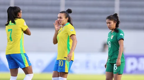 Marta na segunda rodada da Copa América. Foto: Lívia Villas Boas/CBF