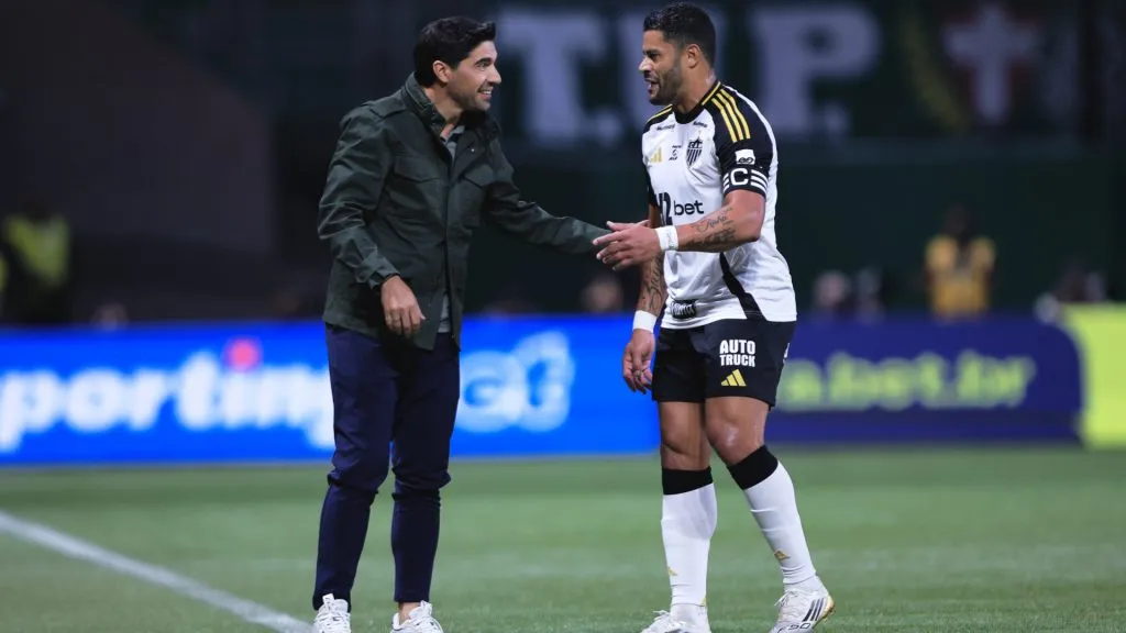 Abel Ferreira e Hulk protagonizaram duelo entre Palmeiras e Atlético Mineiro – Foto: Ettore Chiereguini/AGIF