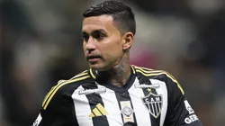 Dudu durante partida entre Atlético-MG e Internacional, na Arena MRV, pelo Brasileirão.