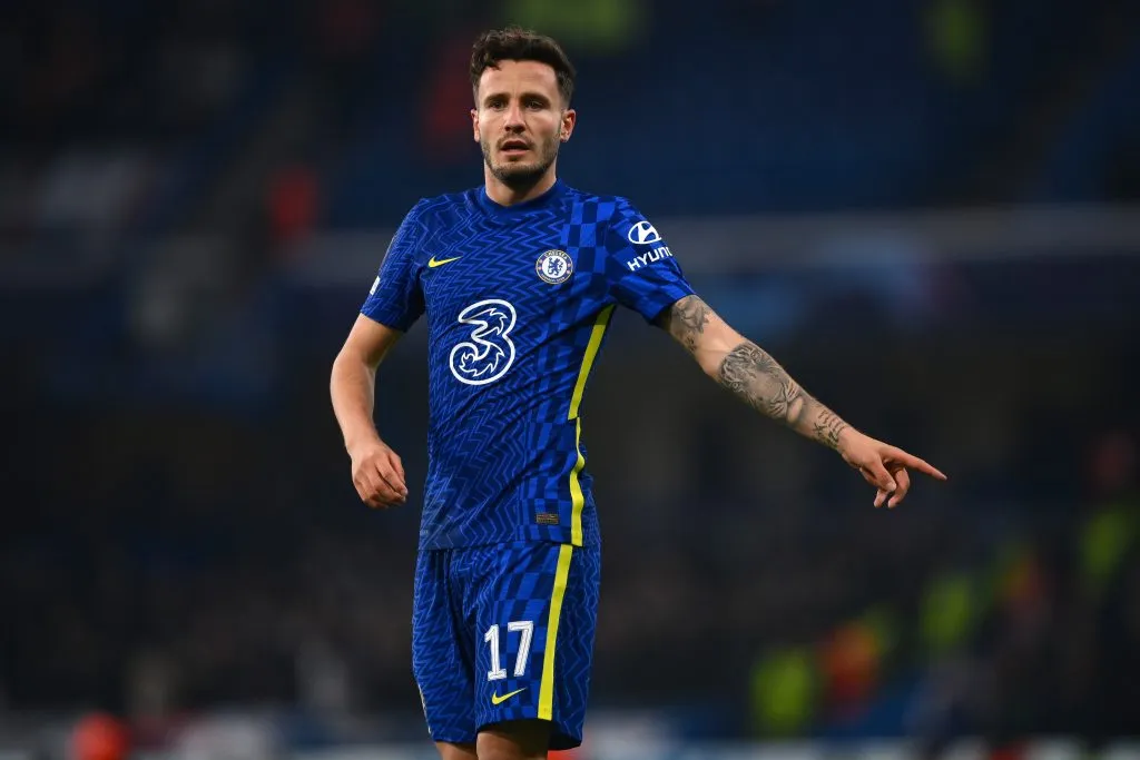 Saúl durante jogo pelo Chelsea. Photo by Mike Hewitt/Getty Images