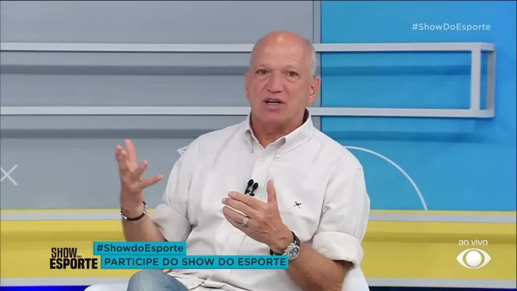 Elia Júnior no Show do Esporte. Reprodução/Band