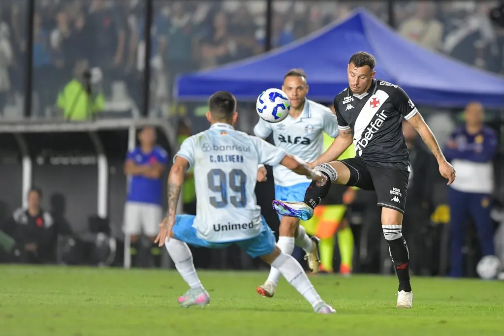 O Vasco ainda não venceu após a parada do Mundial de Clubes e vem de um empate em 1 a 1 com o Grêmio. Foto: Thiago Ribeiro/AGIF