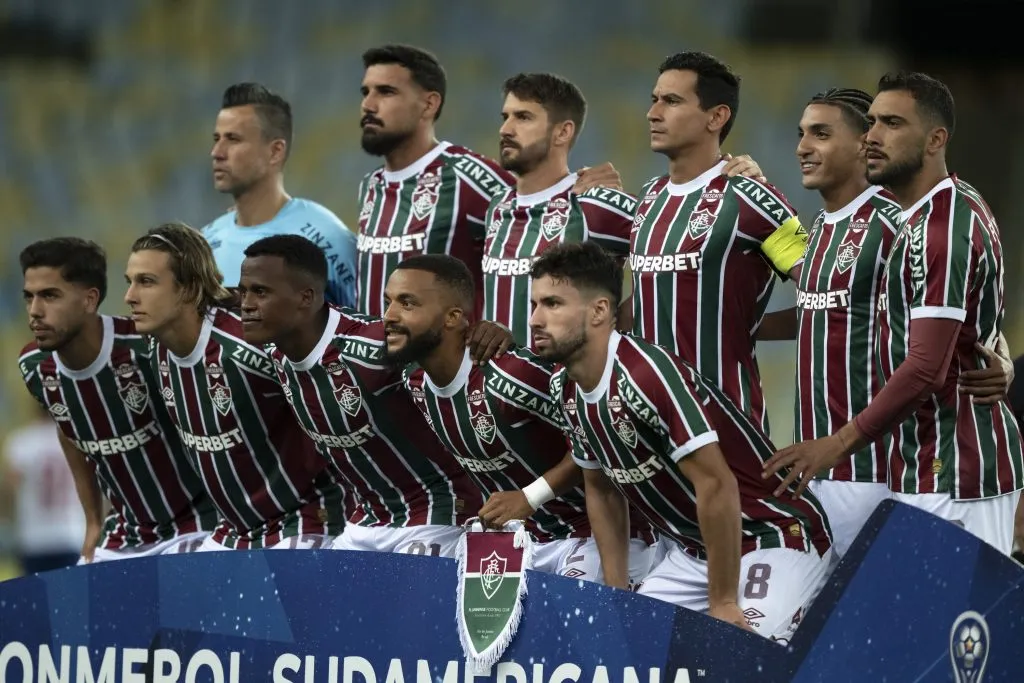 RJ – RIO DE JANEIRO – 14/05/2025 – COPA SUL-AMERICANA 2025, FLUMINENSE X UNION ESPANOLA – Jogadores do Fluminense posam para foto antes na partida contra Union Espanola no estadio Maracana pelo campeonato Copa Sul-americana 2025. Foto: Jorge Rodrigues/AGIF