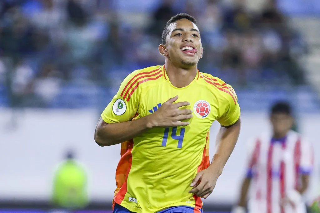 Jordan Barrera foi grande destaque da Colômbia no último Sul-Americano Sub-20. Foto: Conmebol.