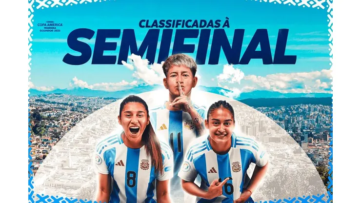 Classificadas para a semifinal. Foto: Reprodução/Copa América