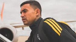 Dudu embarcando para Salvador para partida contra o Bahia, pelo Brasileirão. Foto: Pedro Souza/Atlético