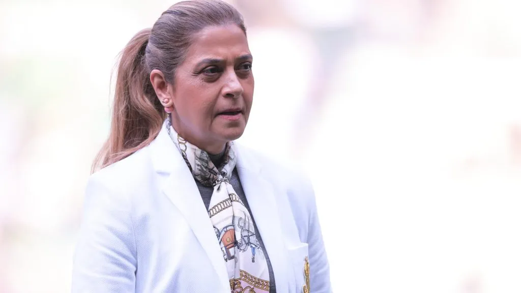 Leila Pereira durante partida. Foto: Ettore Chiereguini/AGIF