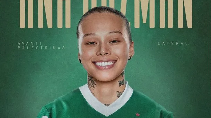 Anúncio de Ana Guzman pelo Palmeiras