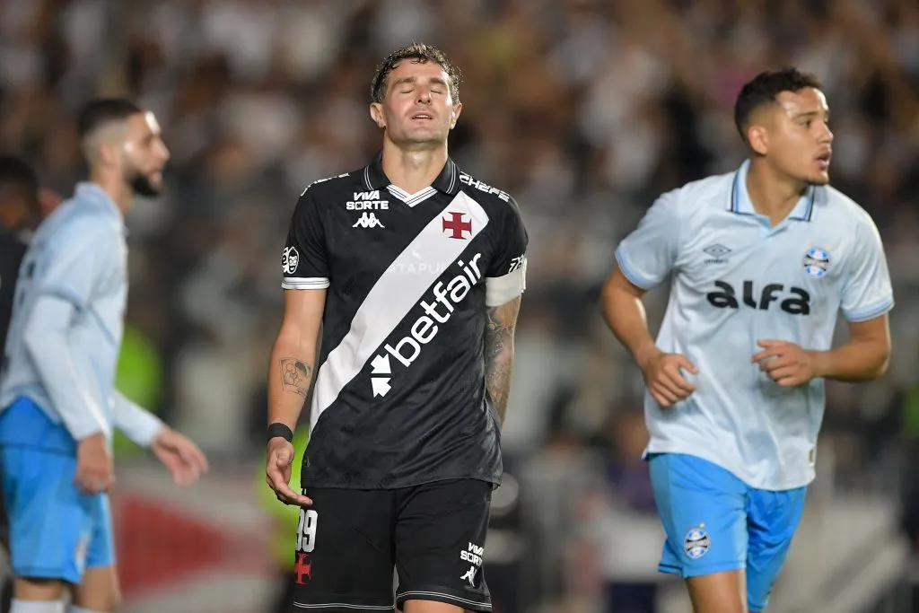 O Vasco ficou no empate em 1 a 1 com o Grêmio, na última rodada do Brasileirão Betano. Foto: Thiago Ribeiro/AGIF