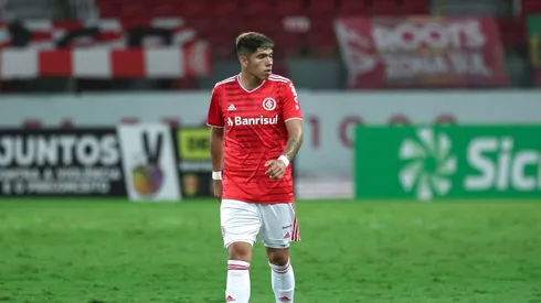 Carlos Palácios jogador do Internacional durante partida contra o Sao Jose no estadio Beira-Rio pelo campeonato Gaucho 2021. Foto: Fernando Alves/AGIF