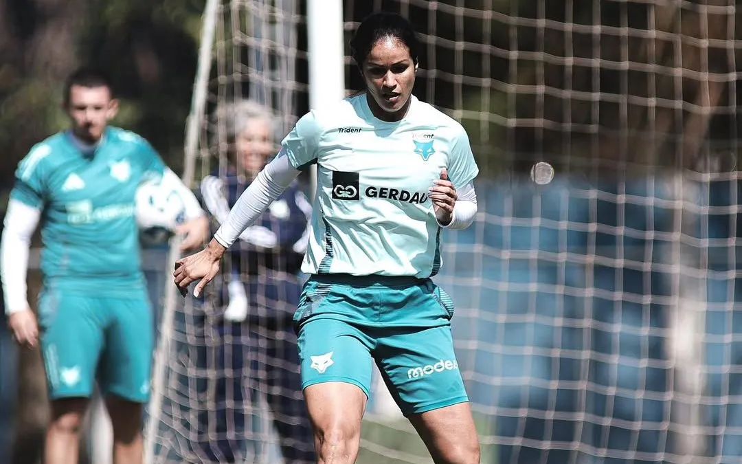 Cabulosas durante treino de preparação para o amistoso contra o Fluminense. Foto: Gustavos Martins/Cruzeiro