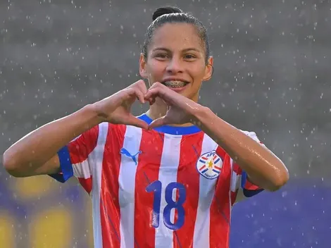 Claudia Martínez: artilheira paraguaia marca contra o Brasil