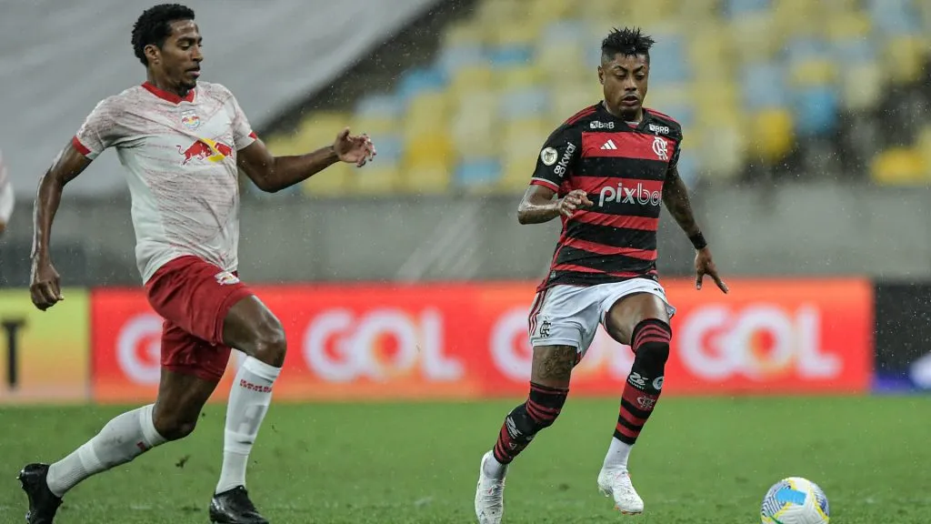 Bruno Henrique durante Flamengo x Red Bull Bragantino pelo Brasileirão 2024 – Foto: Thiago Ribeiro/AGIF