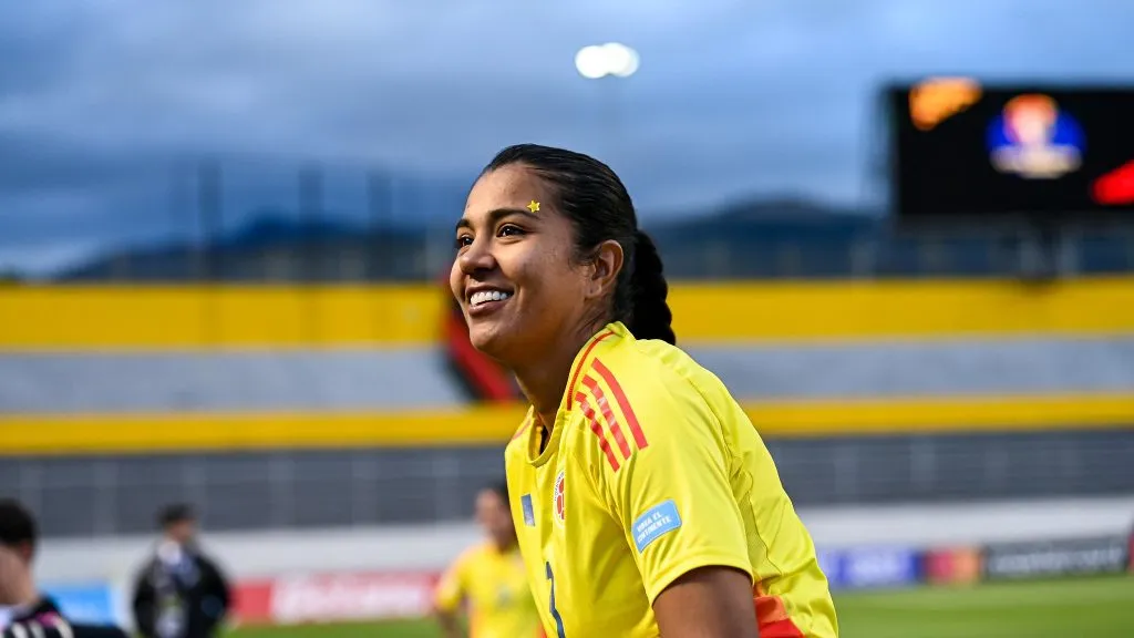 Jogadora da equipe feminina da Colômbia