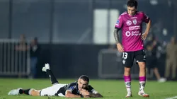 RJ - RIO DE JANEIRO - 22/07/2025 - COPA SUL-AMERICANA 2025, VASCO X INDEPENDIENTE DEL VALLE - Vegetti jogador do Vasco lamenta durante partida contra o Independiente del Valle no estadio Sao Januario pelo campeonato Copa Sul-americana 2025. Foto: Jorge Rodrigues/AGIF