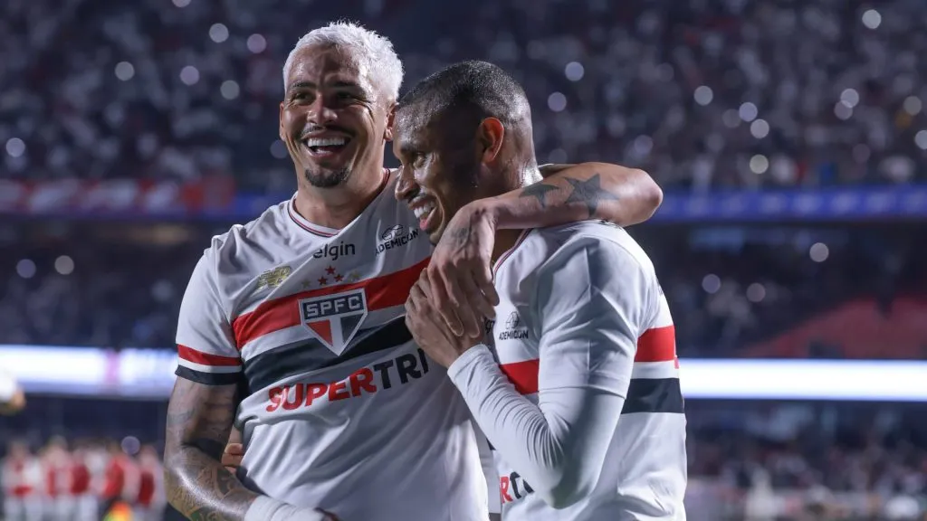 Artilheiros do São Paulo na temporada. Foto: Marcello Zambrana/AGIF