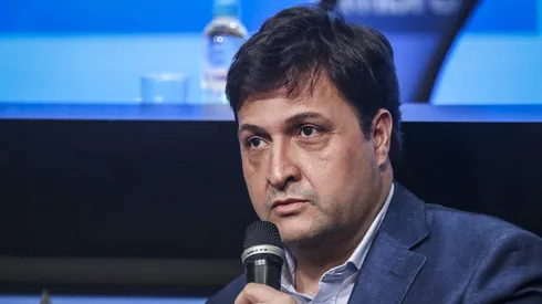 Alberto Guerra durante coletiva de imprensa.