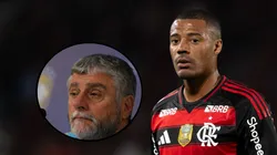 Runco teve fala polêmica sobre o meia do Fla. Fotos: Fernando Soutello/AGIF e Jorge Rodrigues/AGIF.