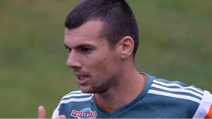 Wagner durante treinamento pelo Fluminense, nas Laranjeiras, em 2015.