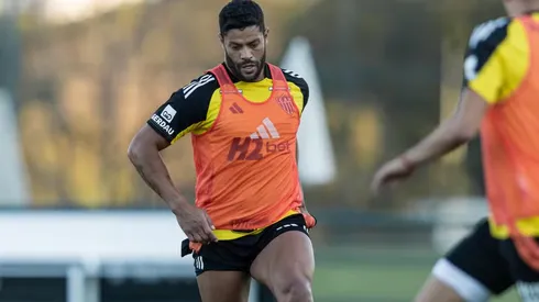 Hulk foi um dos jogadores que participou do protesto ( Foto: Pedro Souza/Atlético-MG)