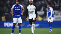 Memphis Depay jogador do Corinthians durante partida contra o Cruzeiro no estadio Arena Corinthians pelo campeonato Brasileiro A 2025. Foto: Ettore Chiereguini/AGIF