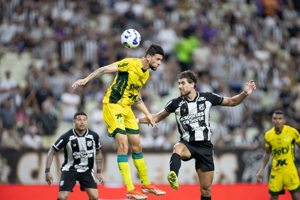 CE – FORTALEZA – 23/07/2025 – BRASILEIRO A 2025, CEARA X MIRASSOL – Pedro Raul  jogador do Ceara durante partida contra o Mirassol no estadio Arena Castelao pelo campeonato Brasileiro A 2025. Foto: Baggio Rodrigues/AGIF