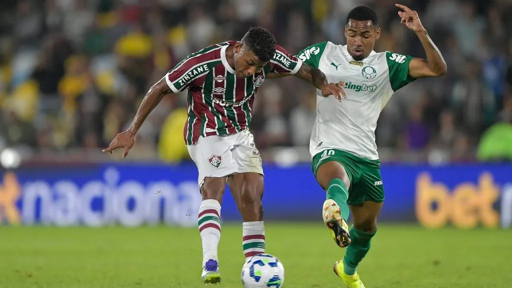 Hercules jogador do Fluminense durante partida contra o Palmeiras no estadio Maracana pelo campeonato Brasileiro A 2025. Foto: Thiago Ribeiro/AGIF