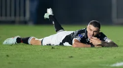 Vegetti jogador do Vasco lamenta durante partida contra o Independiente del Valle no estadio Sao Januario pelo campeonato Copa Sul-americana 2025. Foto: Jorge Rodrigues/AGIF