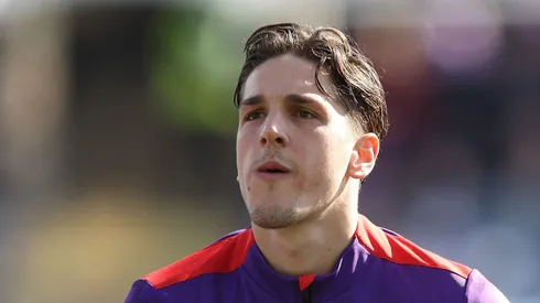 Nicolo Zaniolo durante jogo da Fiorentina na Liga italiana.
