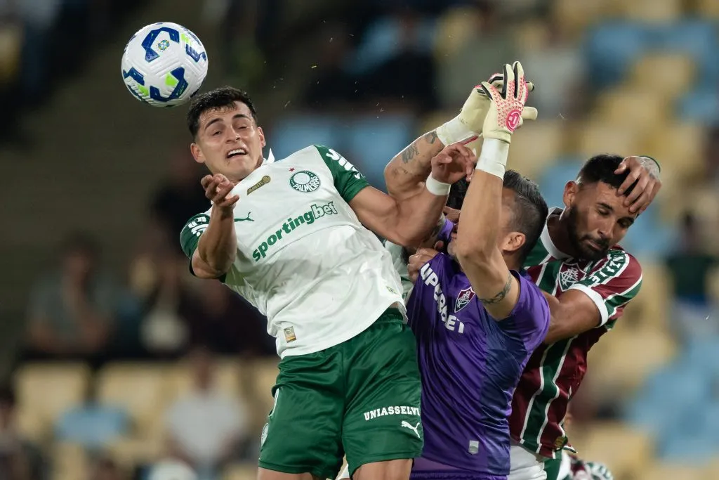 Ignácio jogou contra o Palmeiras até início do 2º tempo, quando sofreu lesão no joelho – Foto: Jorge Rodrigues/AGIF